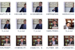 宋俊生 公司治理的法律风险 视频课程下载