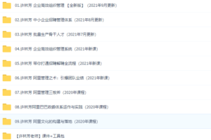 许林芳管理视频课程全集下载